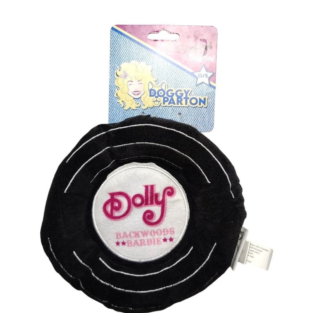 Doggy Parton Dolly Backwoods Barbie Record Disc Pet Toy